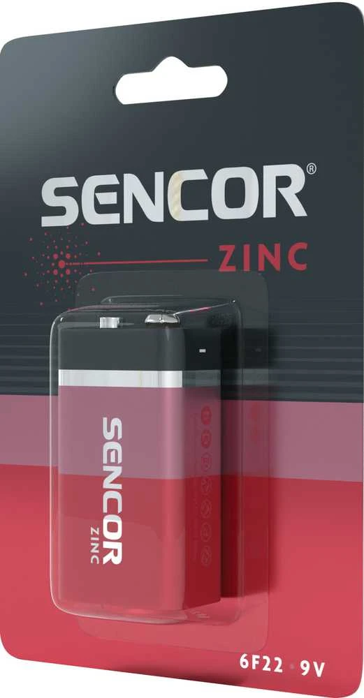 Sencor 9V cinko anglies baterija pakuotėje