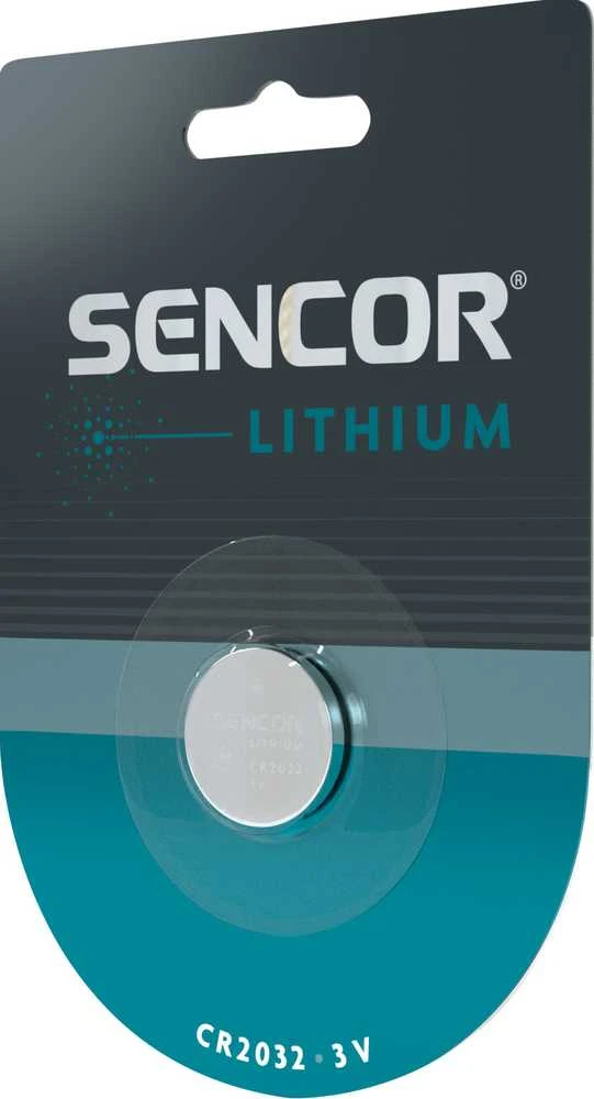 Sencor vienkartinės ličio baterijos CR2032, 1 vnt. pakuotė