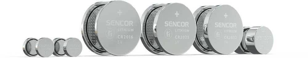 Sencor vienkartinės sidabrinės baterijos SR626SW, 1 vnt. pakuotė