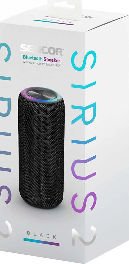 Sencor Garsiakalbis bluetooth SIRIUS 2 juoda galingumas 20W, LED, TWS