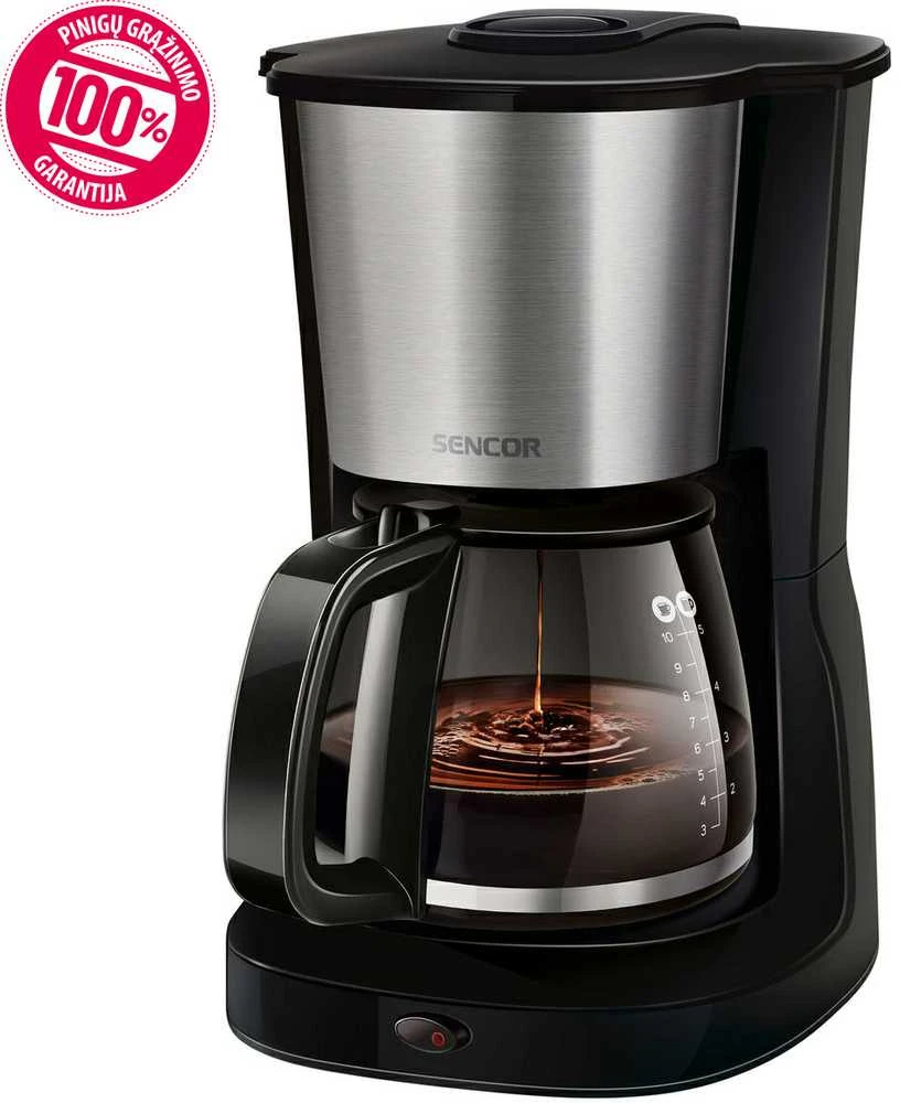Kavos aparatas SENCOR Coffe Maker, 1000W, 1.25l, 10-12 puodelių