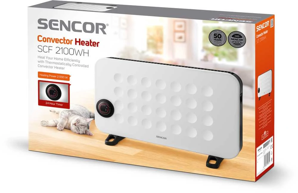 Konvekcinis šildytuvas Sencor, SCF2100WH