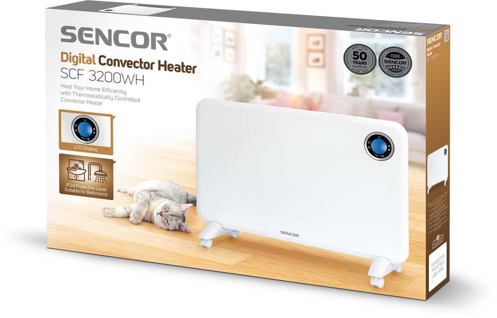 Sencor SCF 3200WH konvektorius 1500W šildytuvas