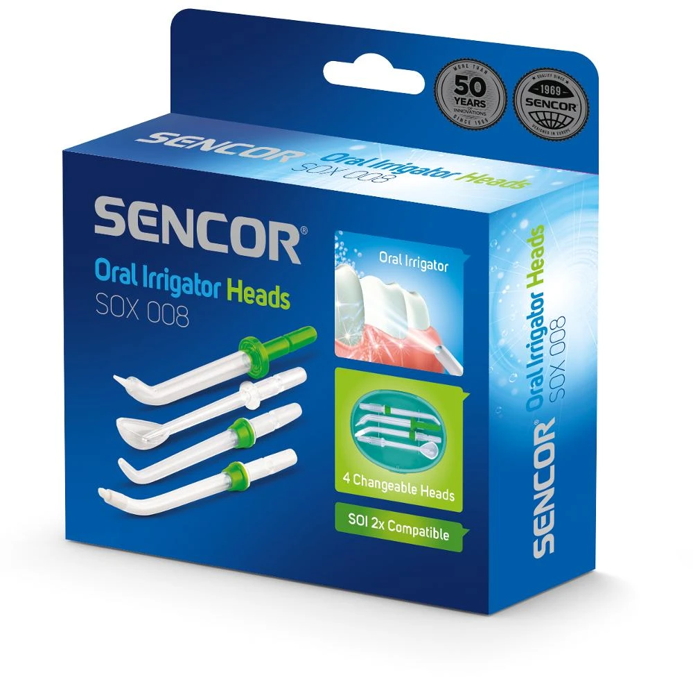 Dantų šepetėlis Sencor SOX 008 antgalis drėkintuvui 4 vnt.