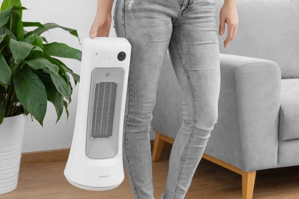 Sencor Keraminis šildytuvas SFH 8019WH Galia 1200W / 2000W, nuotolinio valdymo pultas