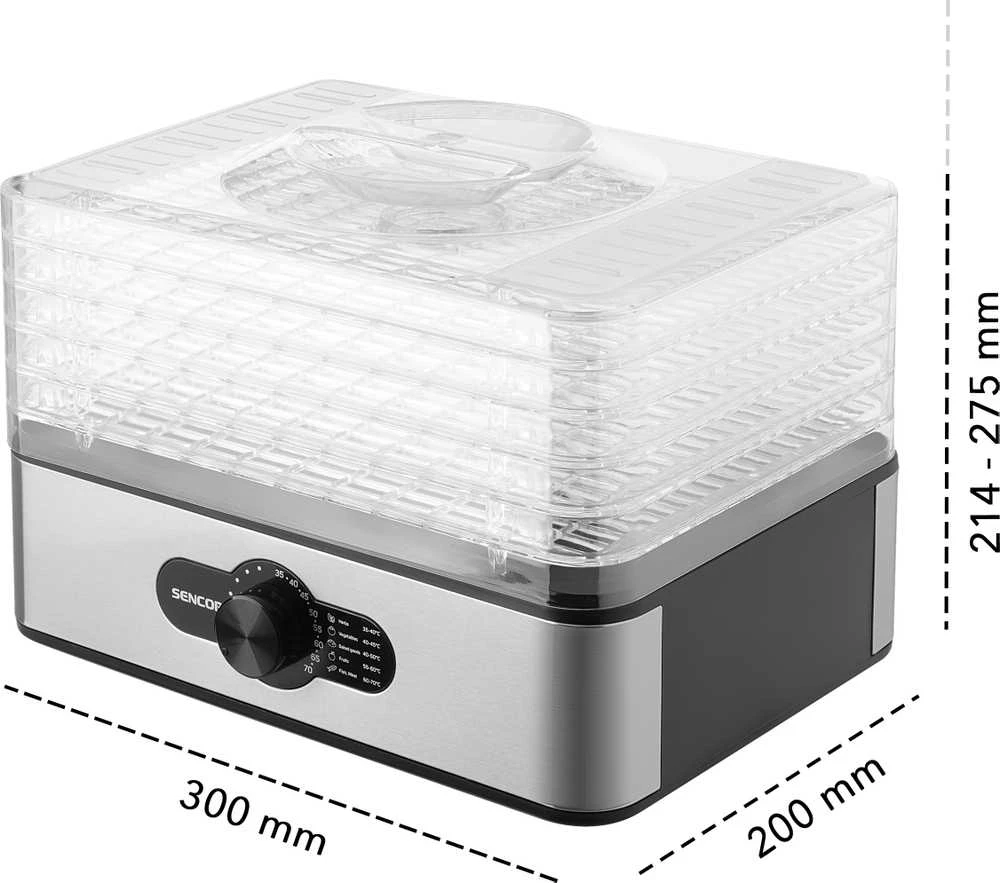 Sencor elektrinė maisto džiovyklė SFD950SS