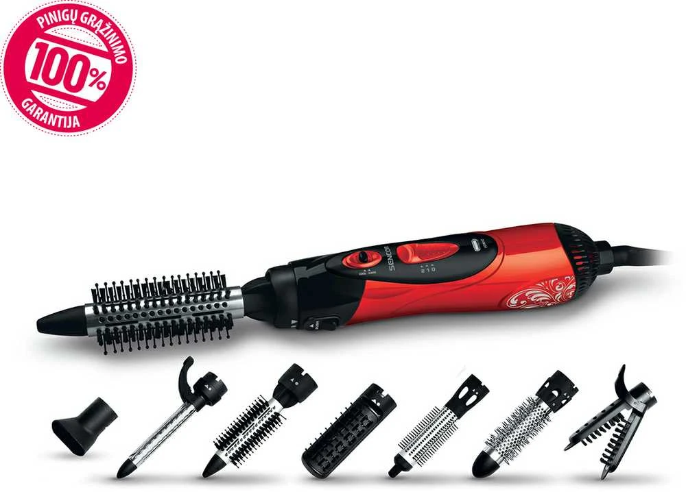 Sencor SHS 7551RD Galia 1000 W, 7 priedai DRYER / CURLER