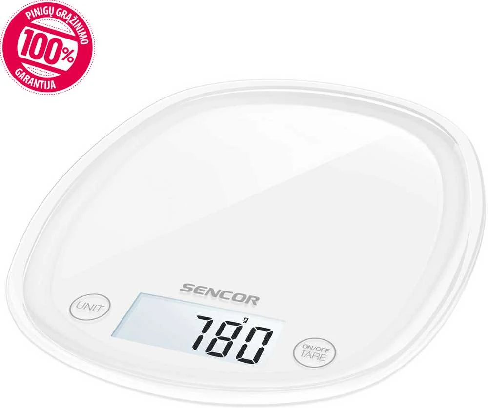 Virtuvinės svarstyklės Virtuvės svarstyklės Sencor SKS 30WH
