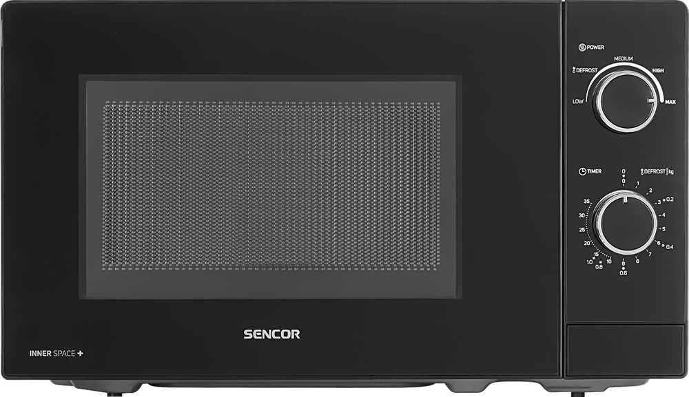 Sencor mikrobangų krosnelė 20L, mechaninis valdymas SMW1719BK