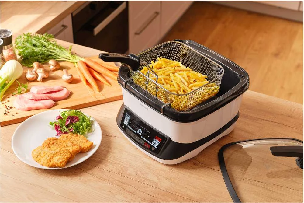 Gruzdintuvė beztłuszczowa Sencor SFR 9400WH Daugiafunkcis kepimo prietaisas 18in1 4.8L 1800W