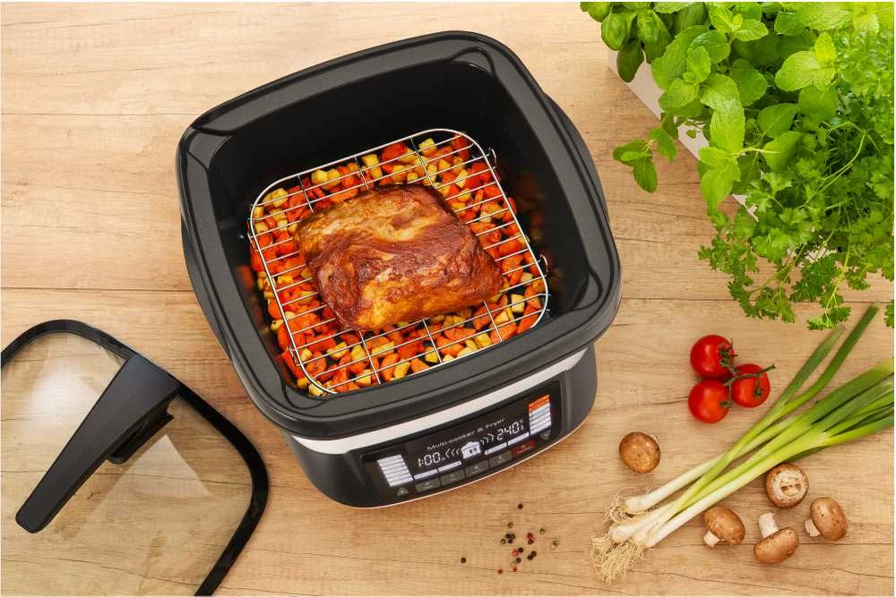 Gruzdintuvė beztłuszczowa Sencor SFR 9400WH Daugiafunkcis kepimo prietaisas 18in1 4.8L 1800W