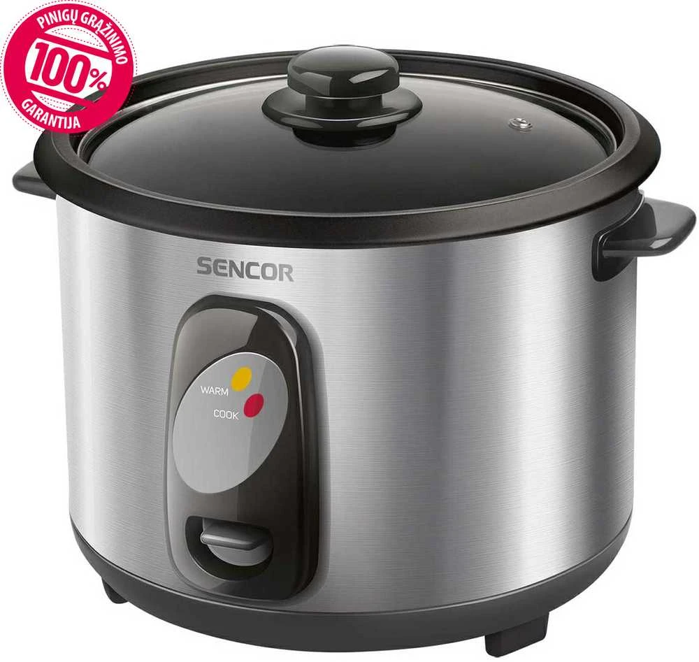 Sencor puodas ryžių ruošimui 1.5L 500W, SRM1550SS