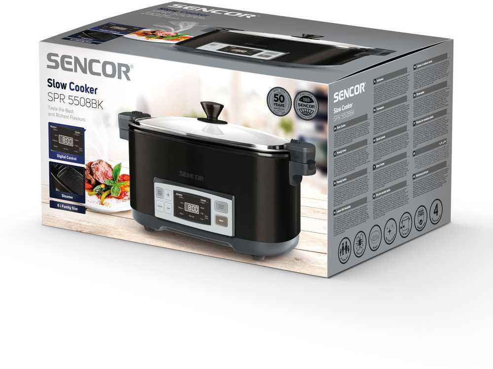 Sencor puodas lėto virimo 6l, 1350W, SPR5508BK