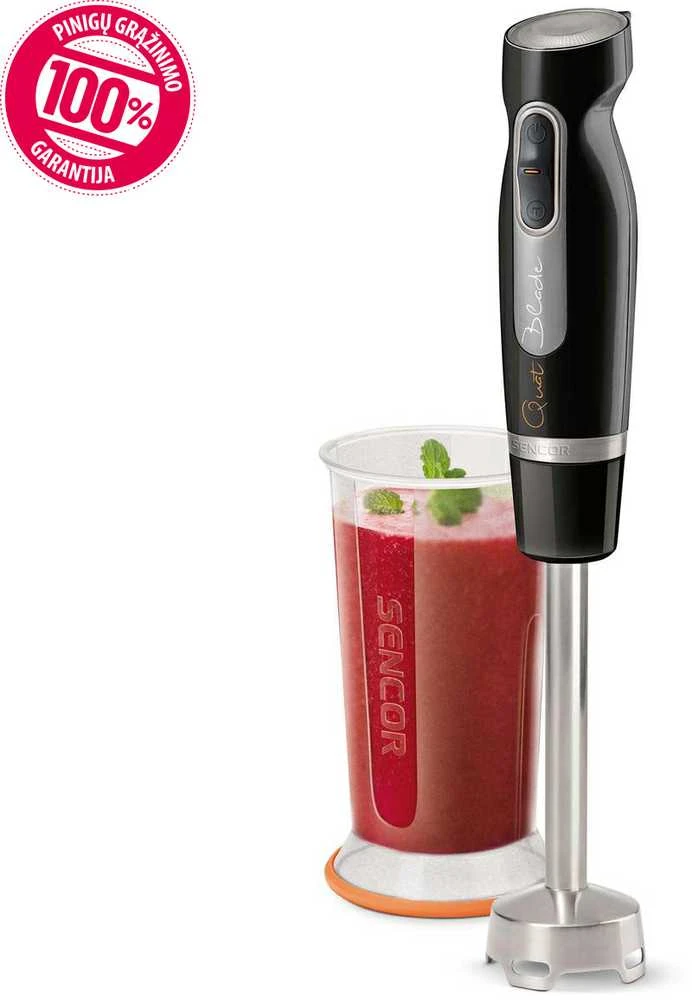 Sencor Trintuvas SHB4359BK-EUE3+stiklinė 700ml,juoda rankena 800w