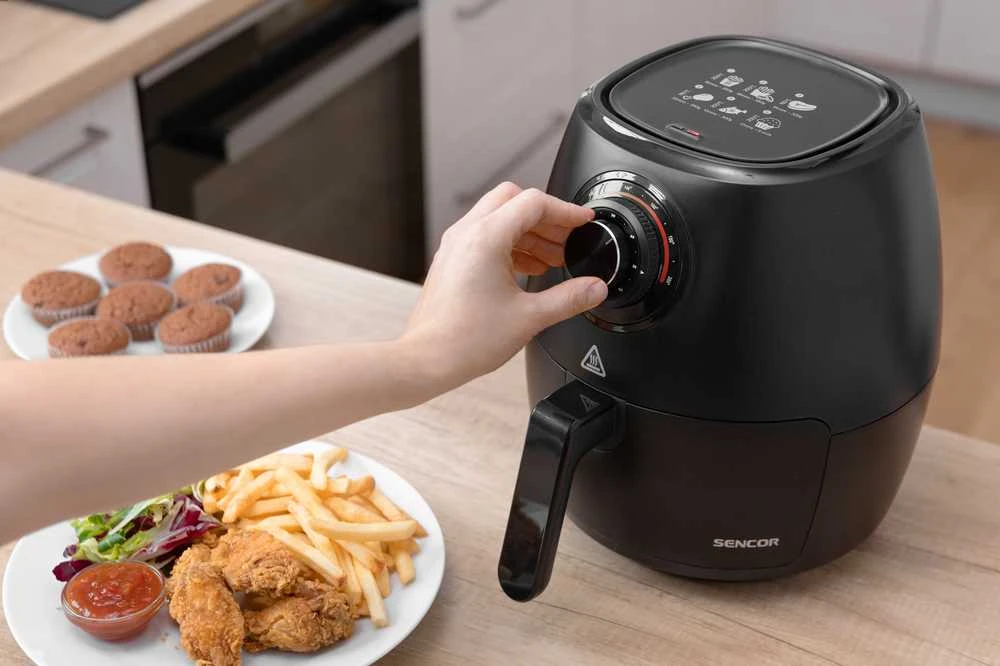 Sencor karšto oro gruzdintuvė SFR 3130BK VITA FRYER, 3,5 l, 1300 W