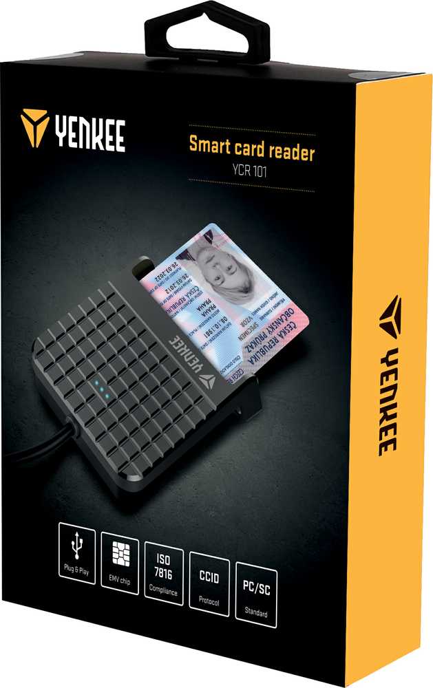 Yenkee YCR 101 USB išmaniųjų kortelių skaitytuvas YENKEE
