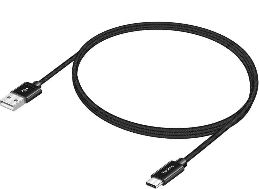 Yenkee Sencor USB-A – USB-C USB laidas 2 m juodas (YCU 302 BK)