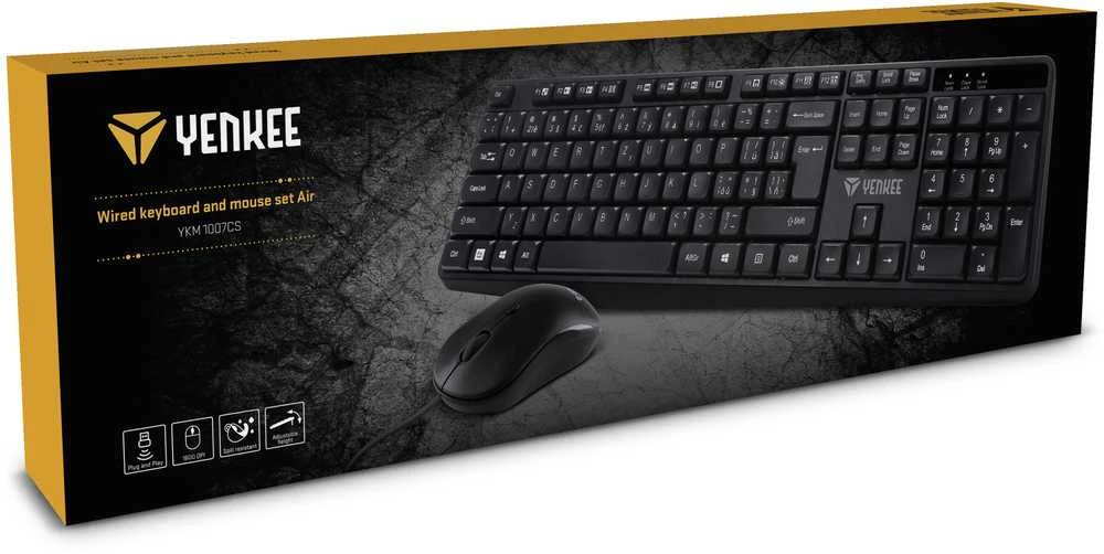 Klaviatūra YKM 1007CS su laidu USB Combo Air YENKEE