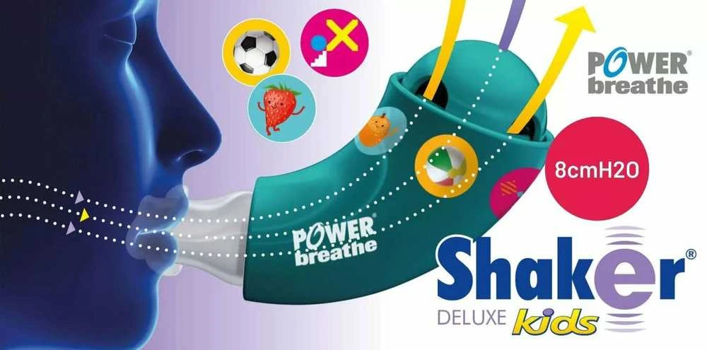 Kvėpavimo treniruoklis vaikams „PowerBreathe Shaker Deluxe Kids"