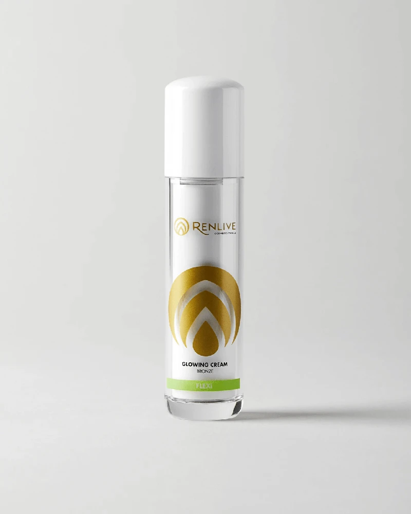 RENLIVE Glowing cream BRONZE - tamsesnį atspalvį suteikiantis drėkinamasis, apsauginis veido kremas, 50 ml