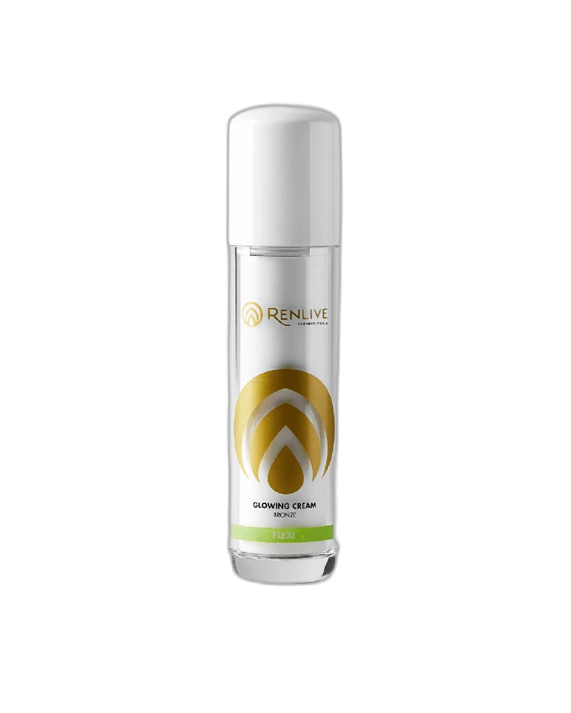 RENLIVE Glowing cream BRONZE - tamsesnį atspalvį suteikiantis drėkinamasis, apsauginis veido kremas, 50 ml