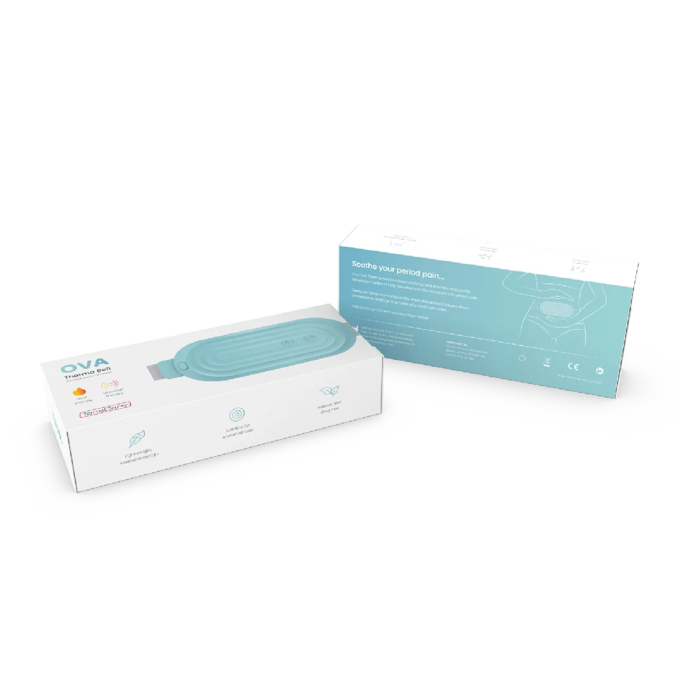 TensCare OVA Therma Belt - menstruacinis šildymo diržas su masažu ir šildymu