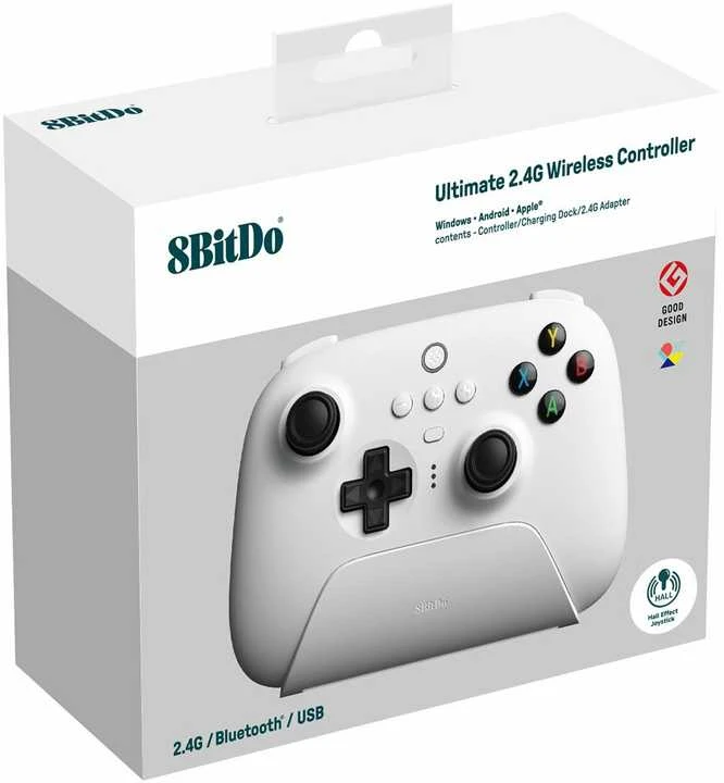 8BitDo Ultimate 2.4G Pad PC Hall Ed/Baltas
