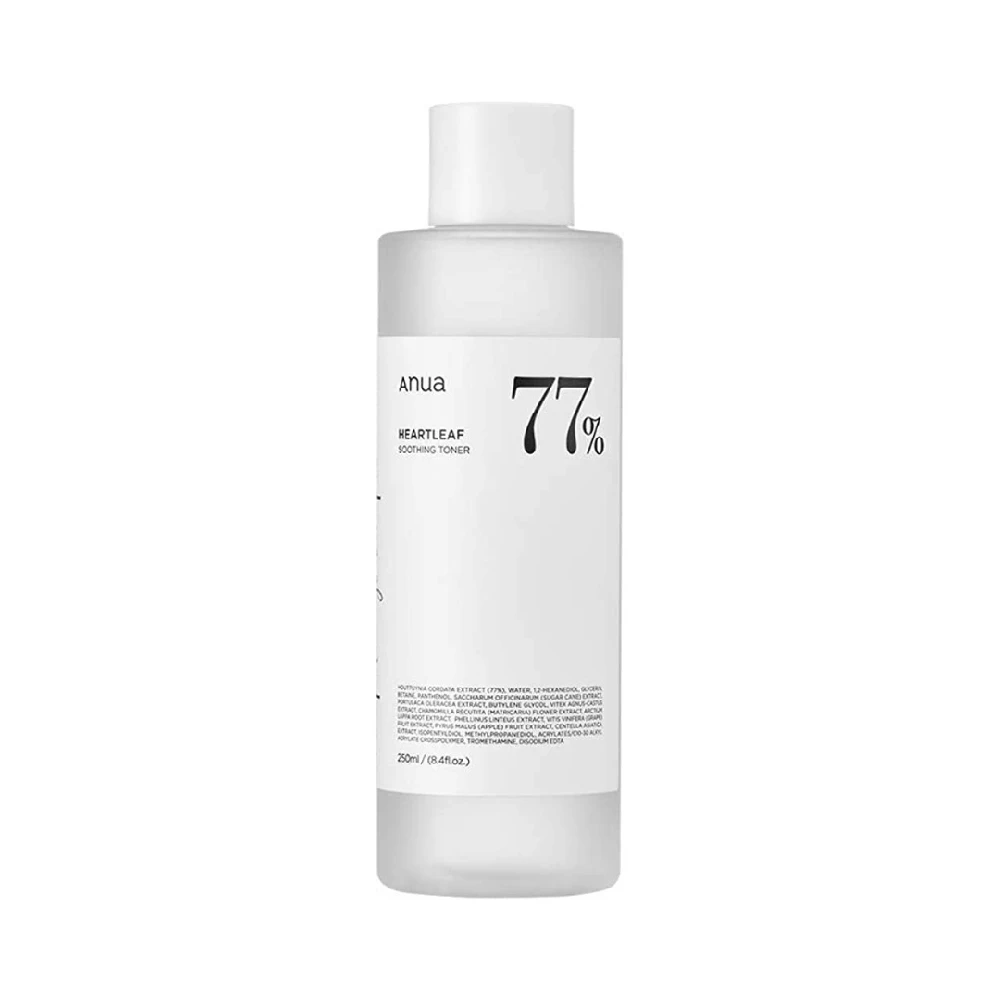 Anua Heartleaf 77% Soothing Toneris valomasis ir raminamasis tonikas, 250 ml