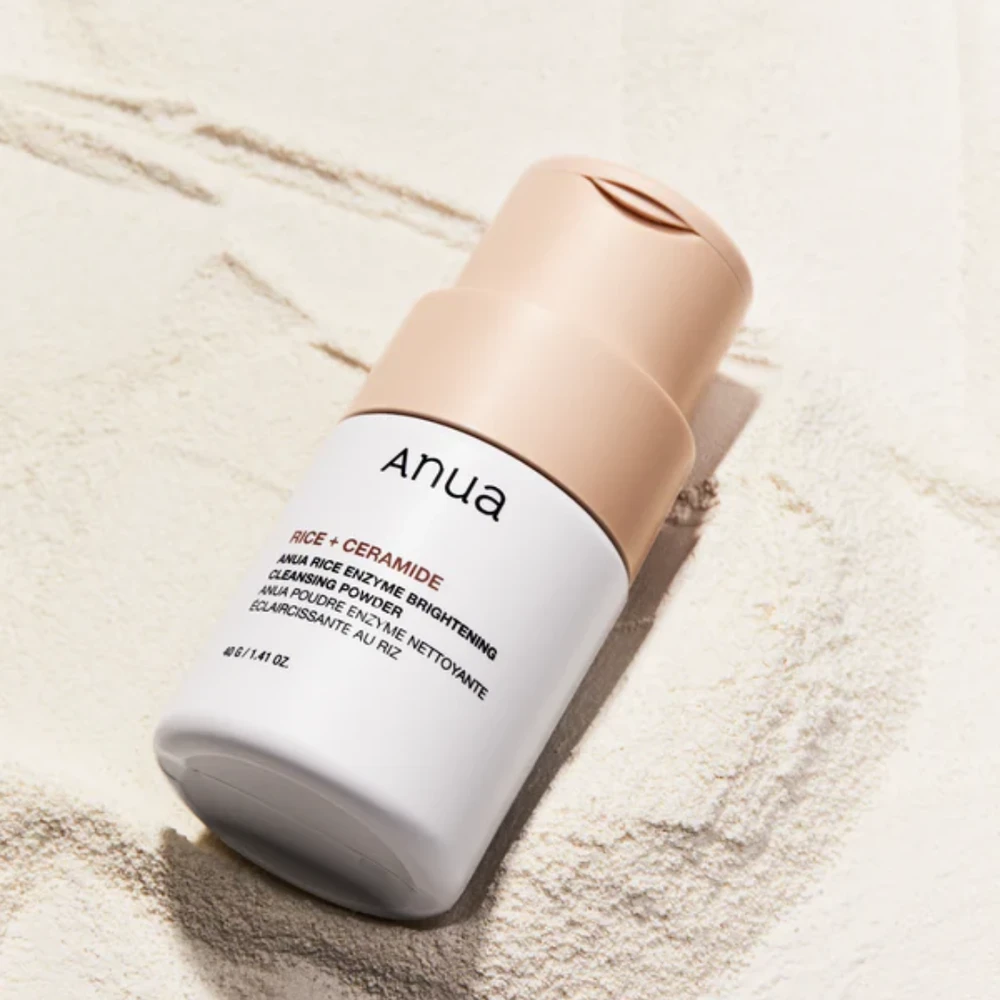 Anua Rice + Ceramide Enzyme Brightening Valomasis Pudra enziminė veido valomoji pudra, 40 g
