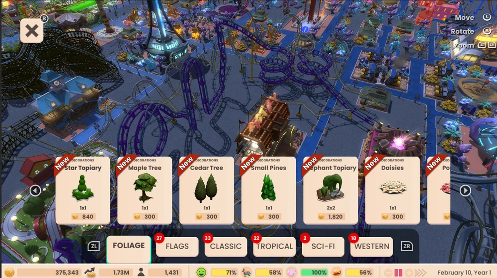 „Atari RollerCoaster Tycoon“ (Adventures Deluxe) – „Nintendo Switch“