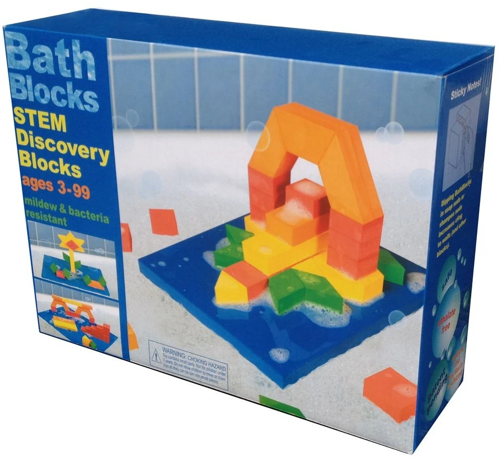 Bath Blocks Vandens kaladėlės STEAM lavinimas