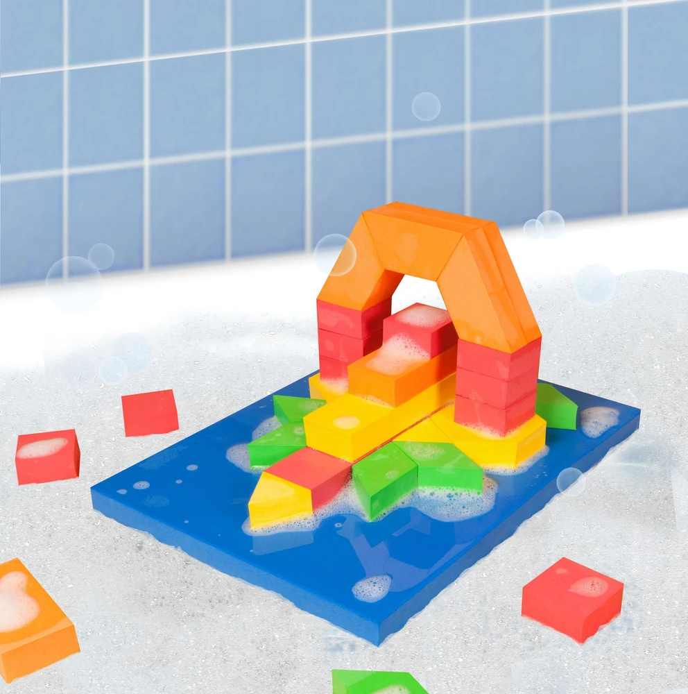 Bath Blocks Vandens kaladėlės STEAM lavinimas