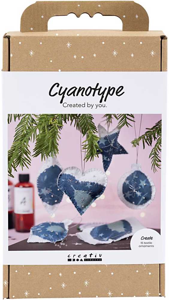 Creativ Craft Kit Cyanotype - Cyanotype Christmas decorations - mėlynas - sidabrinis (977848)