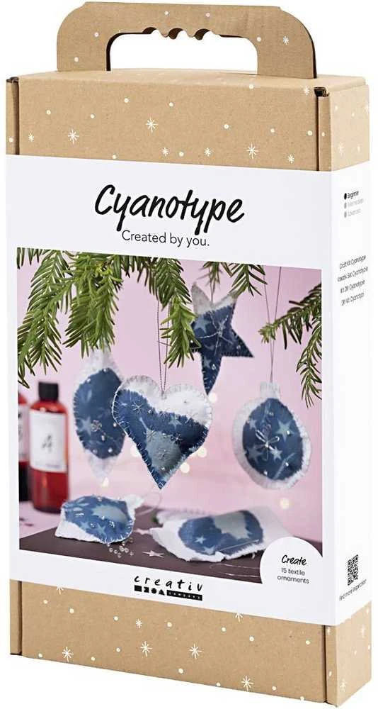 Creativ Craft Kit Cyanotype - Cyanotype Christmas decorations - mėlynas - sidabrinis (977848)