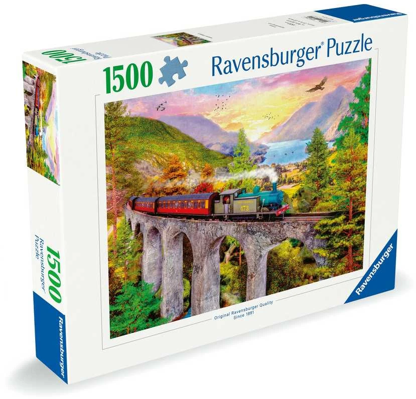 Ravensburger Dėlionė 1500 vnt. - Traukinys aprašymas - Prekės nuotrauka