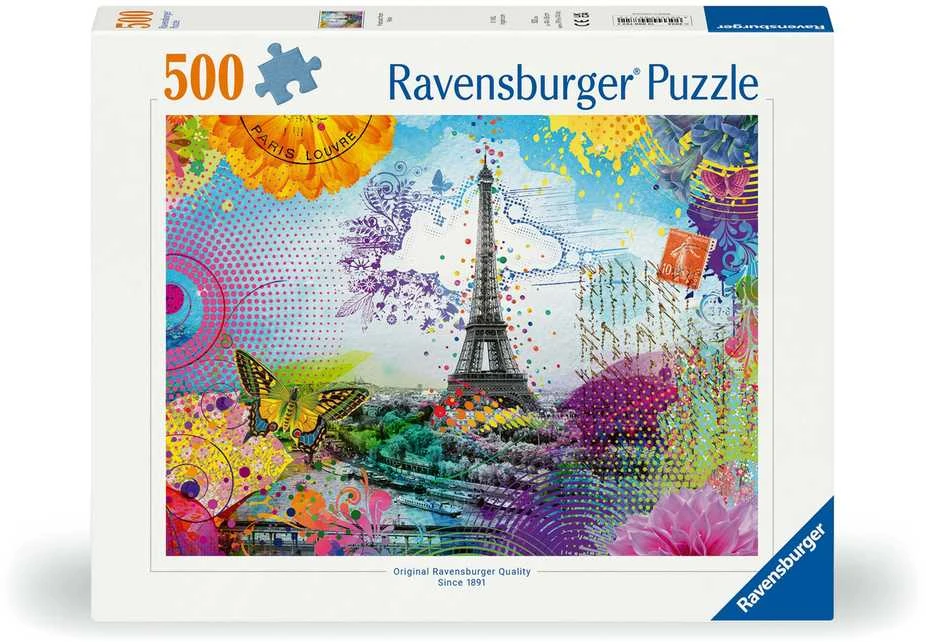 Ravensburger Dėlionė 500 vnt. - Atvirukas iš Paryžiaus aprašymas - Prekės nuotrauka