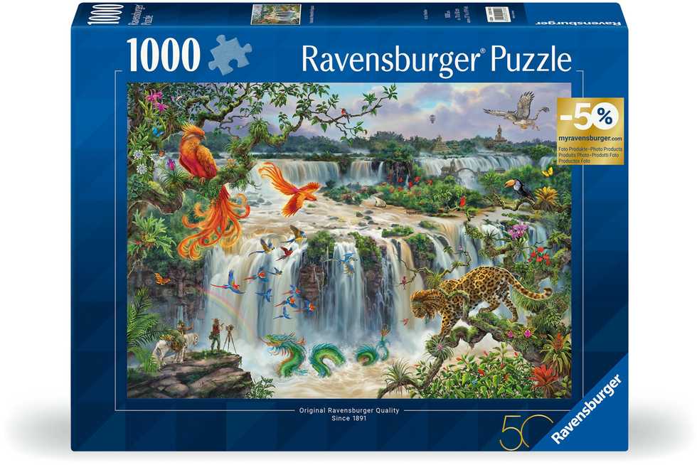 Ravensburger Dėlionė 1000 vnt. - Igvasu krioklys aprašymas - Prekės nuotrauka