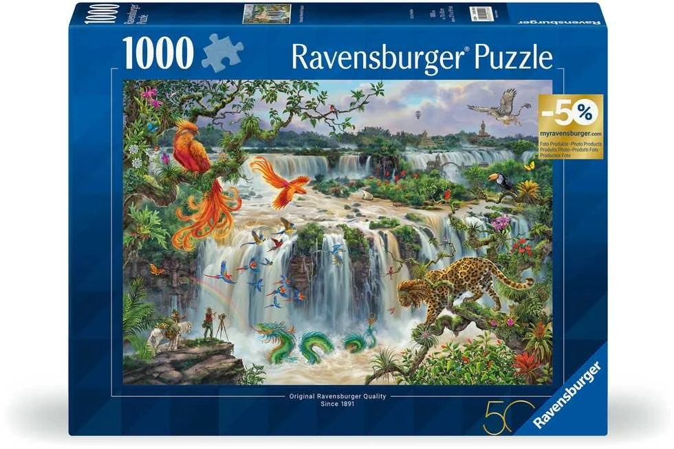 Ravensburger Dėlionė 1000 vnt. - Igvasu krioklys aprašymas - Prekės nuotrauka