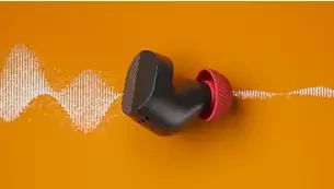 Belaidės ausinės Philips TAA5508BK, Juodos ir raudonos spalvos aprašymas - Prekės nuotrauka