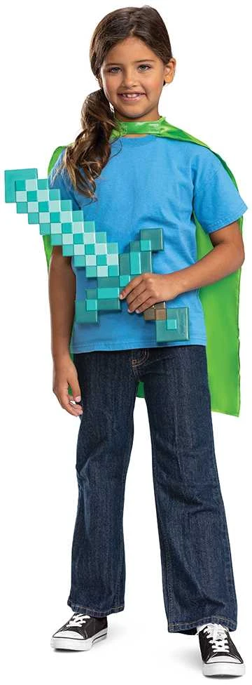 Disguise,Minecraft Apsiaustas, „Minecraft“ apranga – „Minecraft“ kardas su apsiaustu (156239)