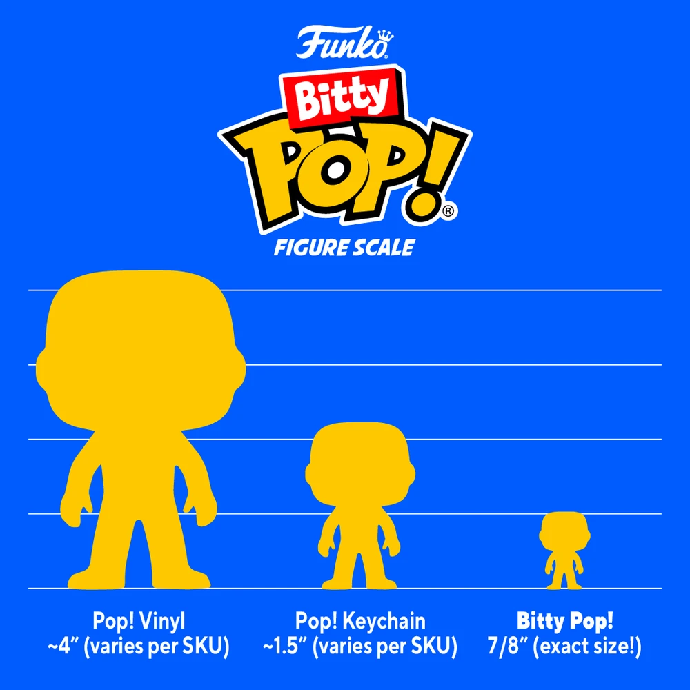 FUNKO Bitty POP! Figūrėlių rinkinys: DC, ~3 cm (4 vnt.)