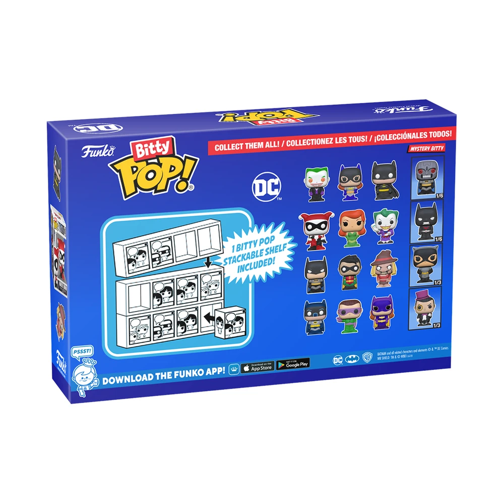 FUNKO Bitty POP! Figūrėlių rinkinys: DC, ~3 cm (4 vnt.)