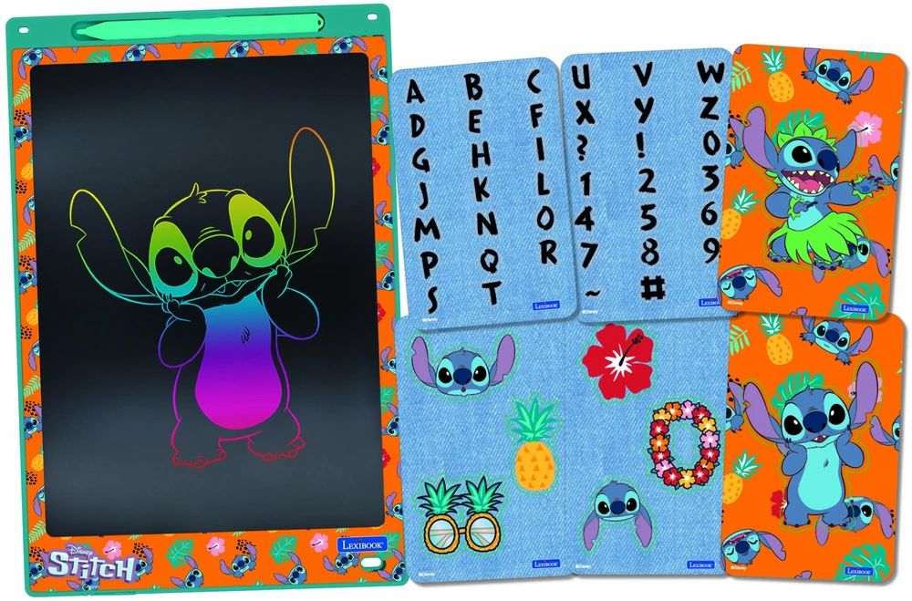 Lexibook - Stitch 11’’ E-ink piešimo planšetė su trafaretais (CRT10D)