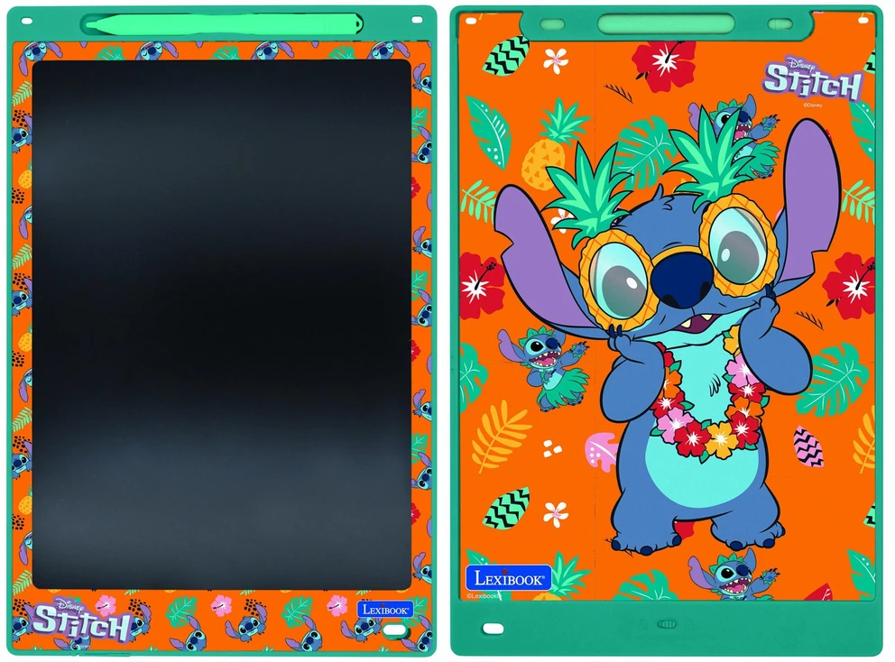 Lexibook - Stitch 11’’ E-ink piešimo planšetė su trafaretais (CRT10D)