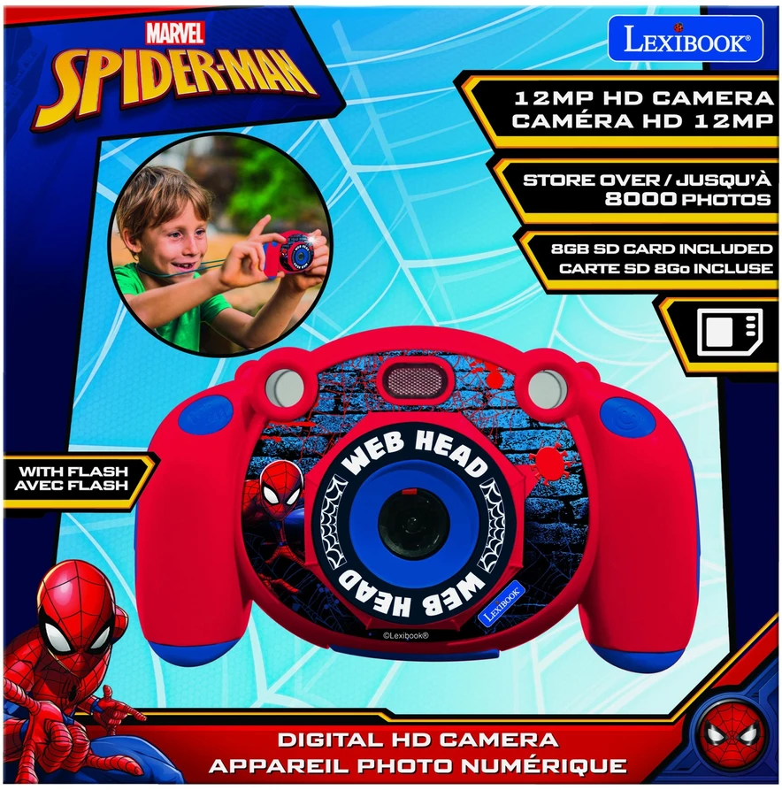 Lexibook – vaikiškas fotoaparatas „Spiderman“ (DJ080SP)