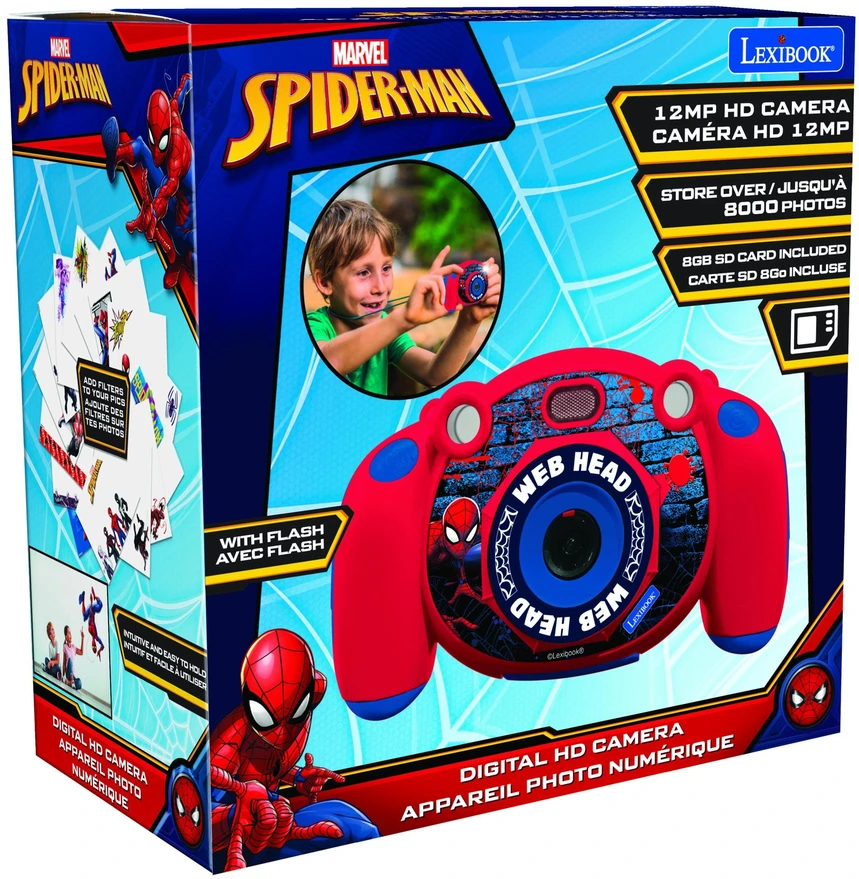 Lexibook – vaikiškas fotoaparatas „Spiderman“ (DJ080SP)