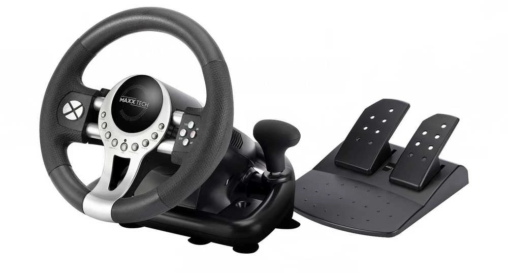 Maxx Tech Pro Racing Wheel Kit (kompiuteris, jungiklis, PS4, XBX), žema ...