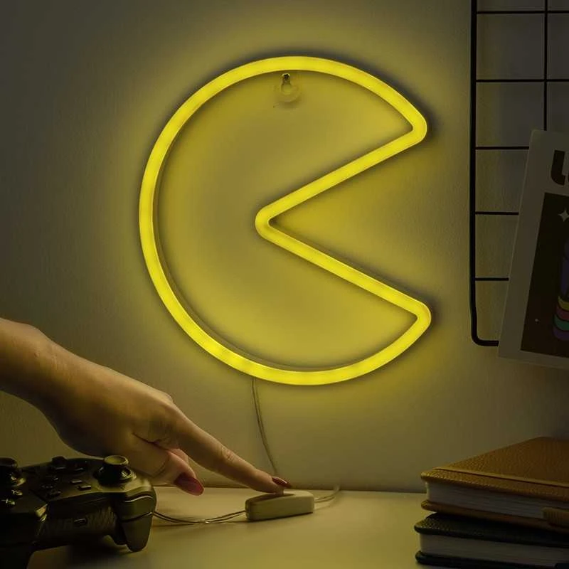 Sieninis šviestuvas Paladone Pac Man sieninis neoninis LED šviestuvas