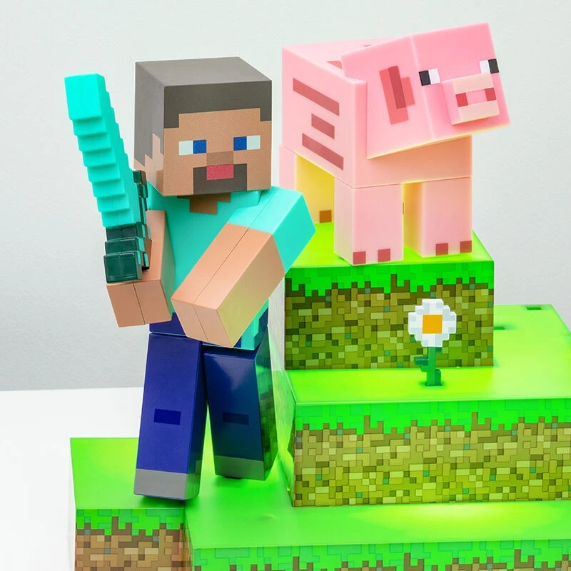 Paladone Minecraft Steve Diorama Figural lempa