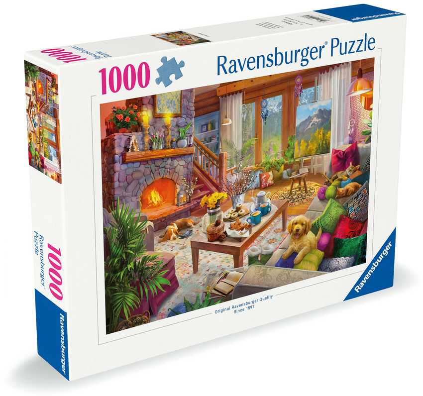 Ravensburger Dėlionė 1000 vnt. - Jauki trobelė aprašymas - Prekės nuotrauka